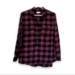 BEACHLUNCHLOUNGE | Maroon Flannel (Small)